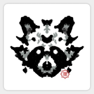Raccoon Rorschach Test by Tobe Fonseca Magnet